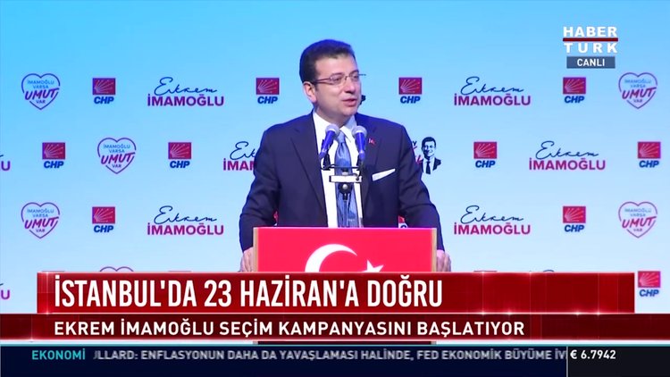 İstanbul seçimleri: Ekrem İmamoğlu seçim kampanyasını açıkladı