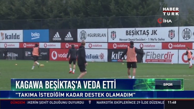 Kagawa Beşiktaş'a veda etti: "Takıma istediğim kadar destek olamadım"