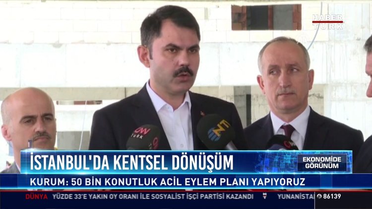 İstanbul'da kentsel dönüşüm: Kurum: 50 bin konutluk acil eylem planı yapıyoruz