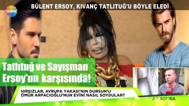 Tatlıtuğ ve Sayışman Bülent Ersoy'un karşısında!