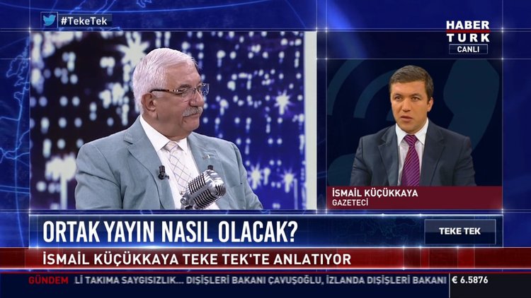İsmail Küçükkaya Fatih Altaylı'nın Teke Tek programına bağlandı