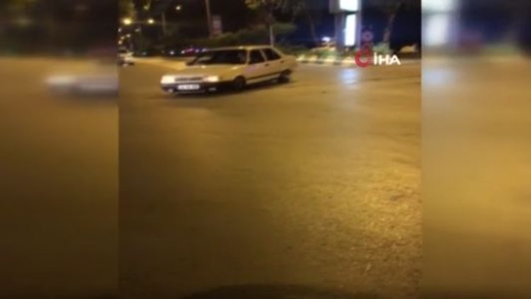 Ceza kesilen sürücüden drift tepkisi