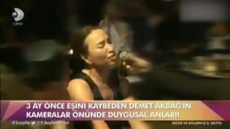 Demet Akbağ'ın duygusal anları
