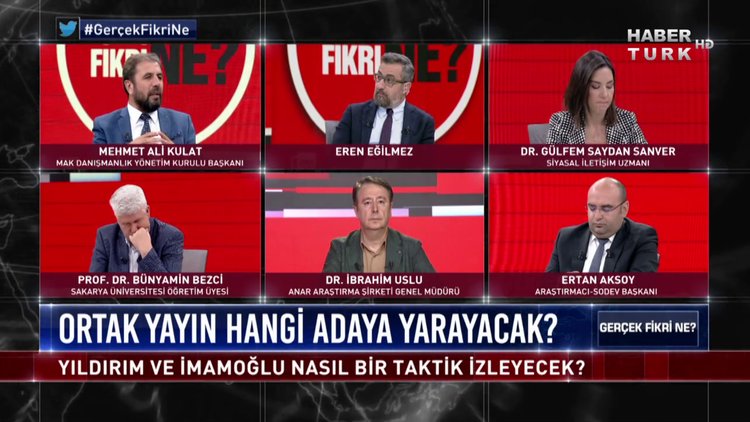Gerçek Fikri Ne - 15 Haziran 2019 (Yıldırım-İmamoğlu buluşması seçim sonucunu nasıl etkiler?)