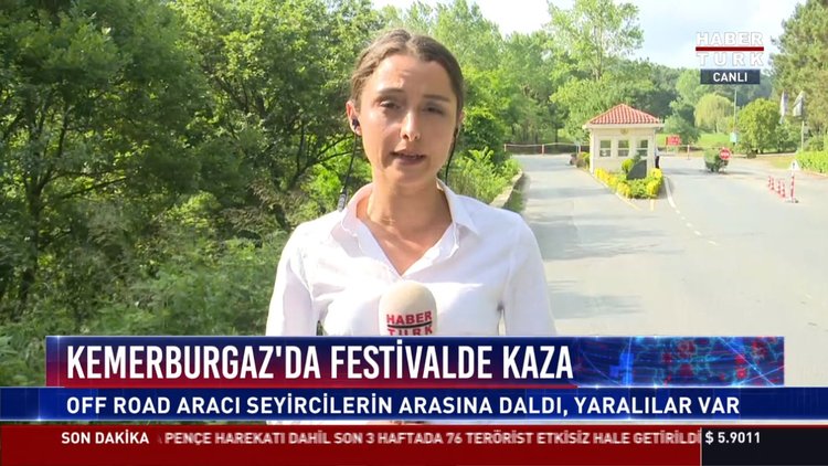 Kemerburgaz'da festivalde kaza