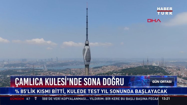 Çamlıca Kulesi'nde sona doğru