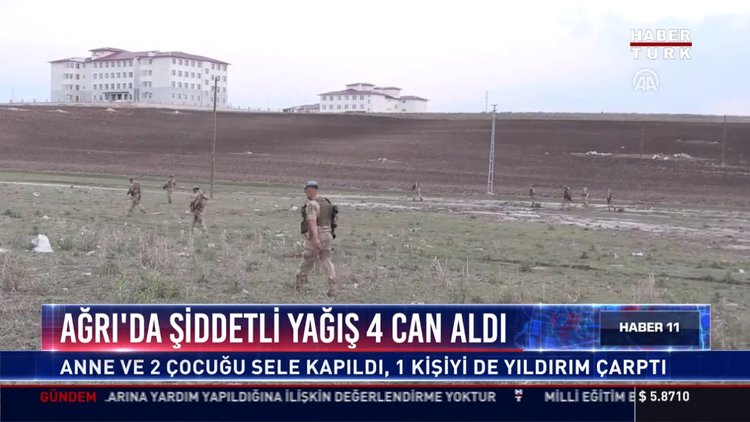 Ağrı'da şiddetli yağış 4 can aldı