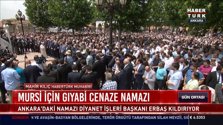 Mursi için gıyabi cenaze namazı kılındı