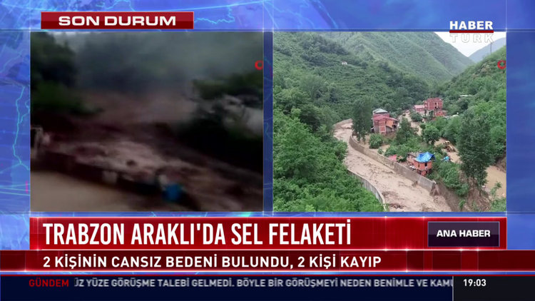 Trabzon'da sel felaketi