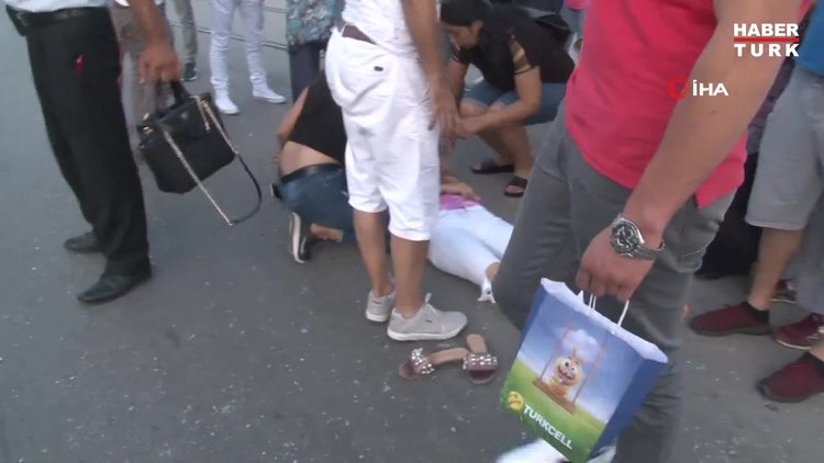 Antalya'da feci kaza...Genç kız, metrelerce savrulup acı içerisinde yere yığıldı