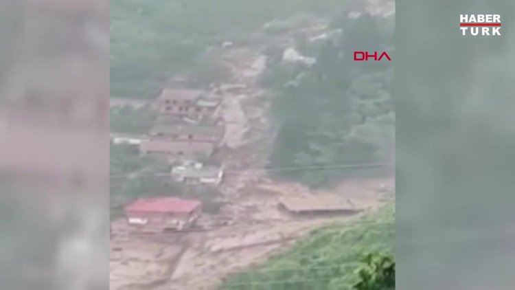Araklı'daki sel anına ait yeni görüntüler ortaya çıktı