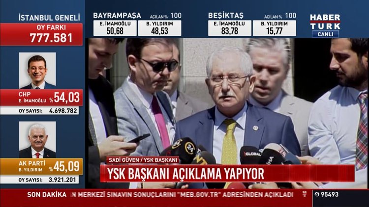 YSK Başkanı Sadi Güven açıklamalarda bulundu
