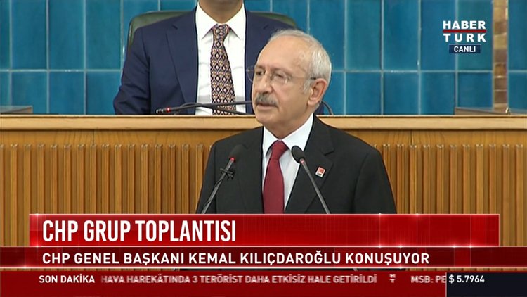 Kemal Kılıçdaroğlu CHP grup toplantısında konuştu