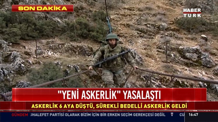 son dakika... Askerlik 6 aya düştü, sürekli bedelli askerlik geldi
