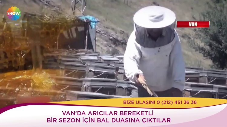 Van'da arıcılar bal duasına çıktılar!