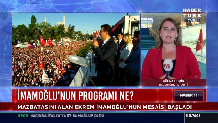 Ekrem İmamoğlu mesaiye başladı