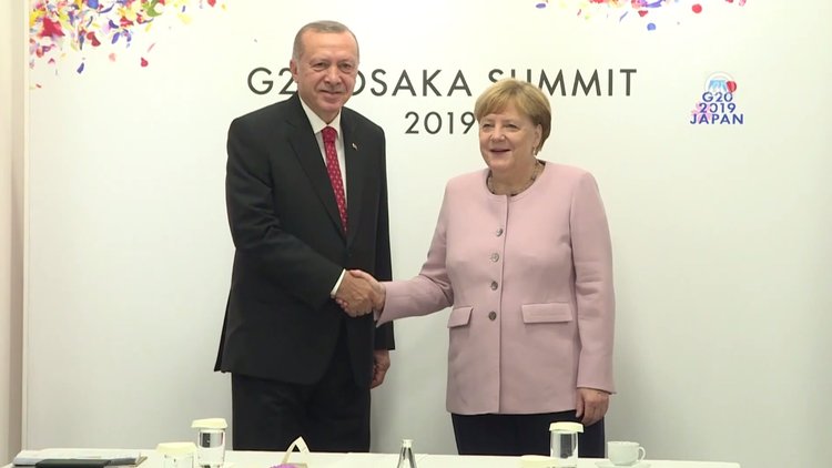 Cumhurbaşkanı Erdoğan-Merkel görüşmesi sona erdi