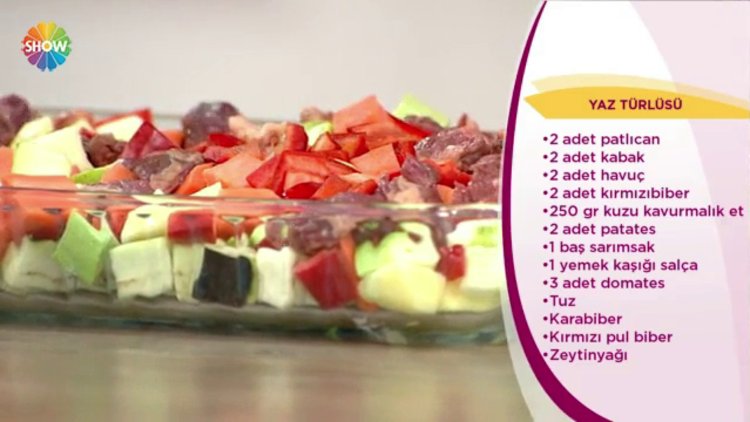 Yaz türlüsü tarifi