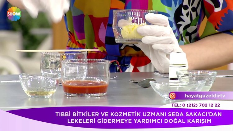 Lekeleri gideren karışım