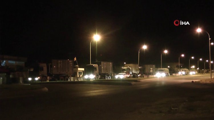 Hatay ve Şanlıurfa'da sınıra askeri sevkiyat