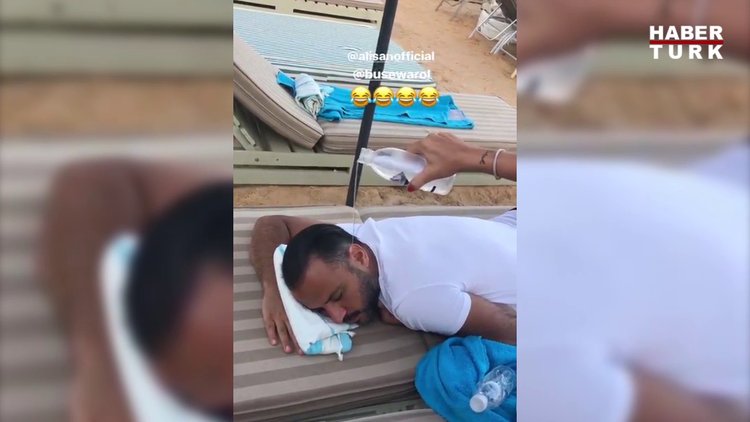 Buse Varol'dan Alişan'a sulu şaka