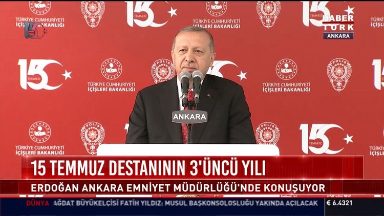 Cumhurbaşkanı Erdoğan'dan 15 Temmuz'da açıklamalar