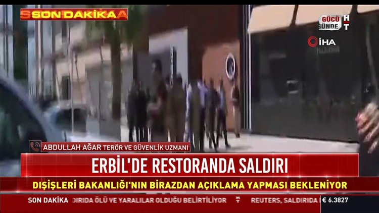 Erbil'de restorana silahlı saldırı: Ölü ve yaralılar var