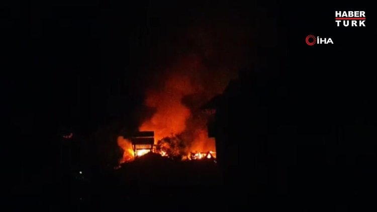 Tüp patladı evler alev alev yandı: 1 ölü