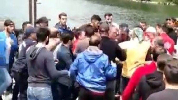 Uzungöl'de Iraklı grup ile gerginlik