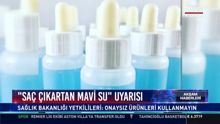 "Saç çıkartan mavi su" uyarısı