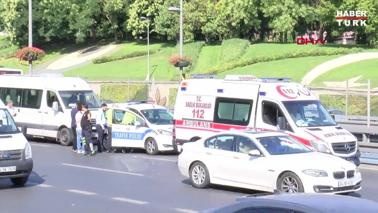 D-100'de kaza! Trafik felç oldu