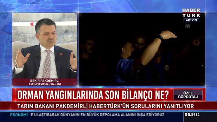 Tarım Bakan Bekir Pakdemirli Habertürk TV'de soruları yanıtladı!