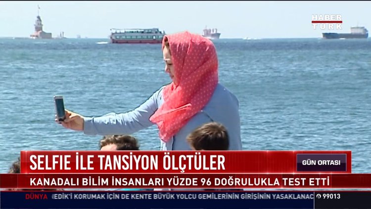 Selfie ile tansiyon ölçtüler
