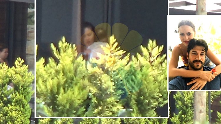 Burak Özçivit ve Fahriye Evcen'in oğulları Karan ilk kez görüntülendi!