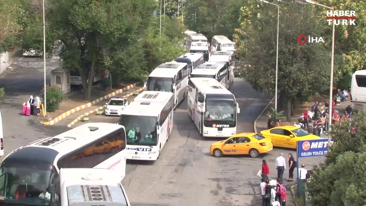 Otogarda tatil dönüşü yoğunluğu devam ediyor