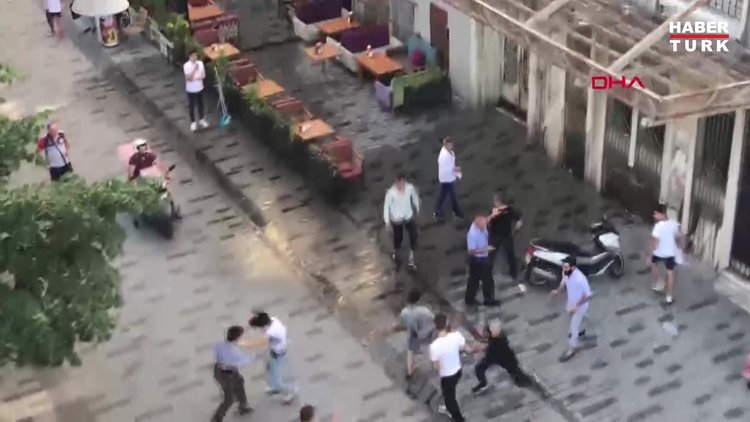 TAKSİM'İ KARIŞTIRAN KAVGA