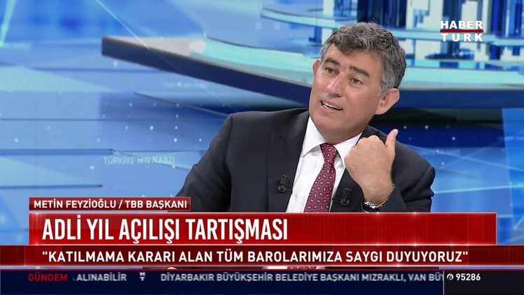 Türkiye Barolar Birliği Başkanı Metin Feyzioğlu'ndan Habertürk'e açıklamalar
