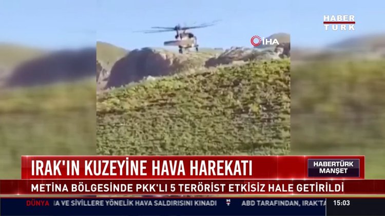 Irak'ın kuzeyinde hava harekatı