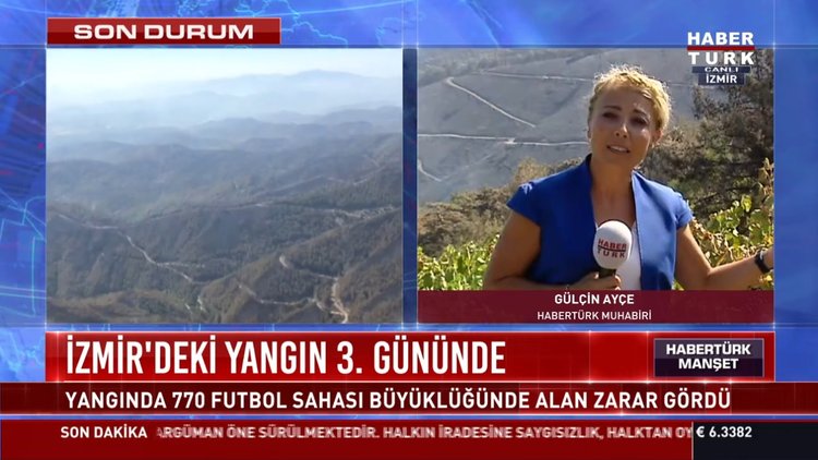 İzmir yangını 3.gününde