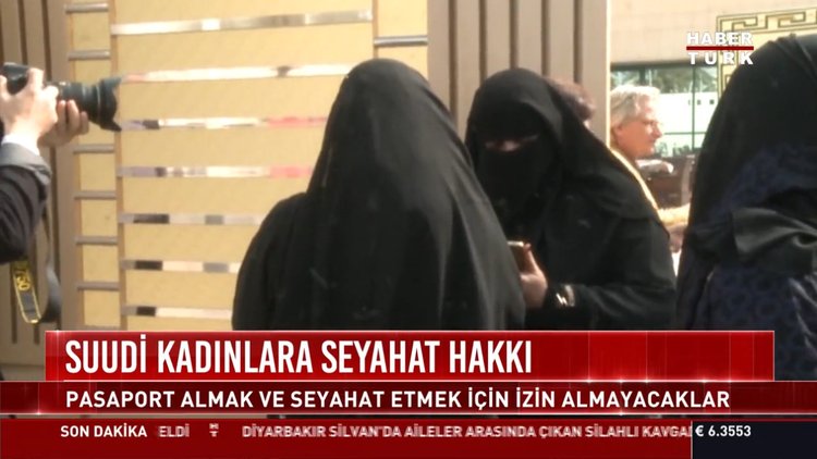 Suudi kadınlara seyahat hakkı