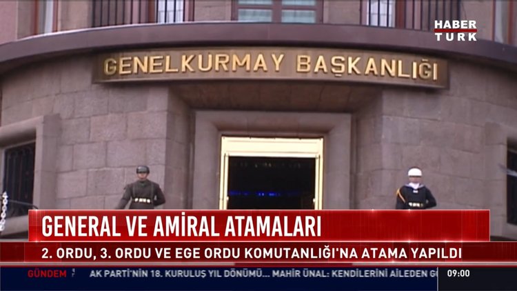 General ve Amiral atamaları