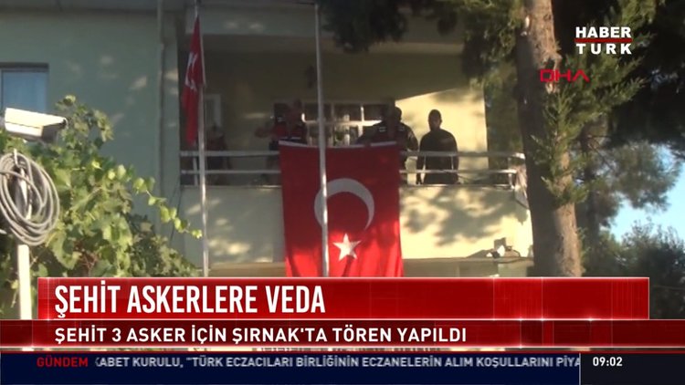 Şehit askerlere veda