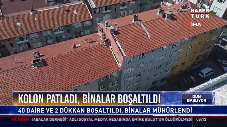 Binalar boşaltıldı