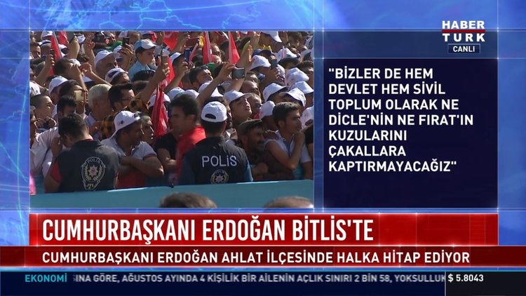 Cumhurbaşkanı Erdoğan Bitlis'de halka seslendi.