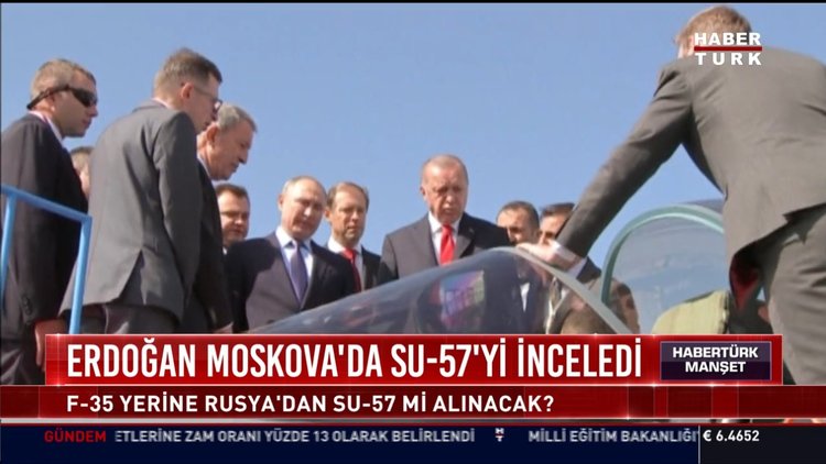 Cumhurbaşkanı Su-57'leri inceledi