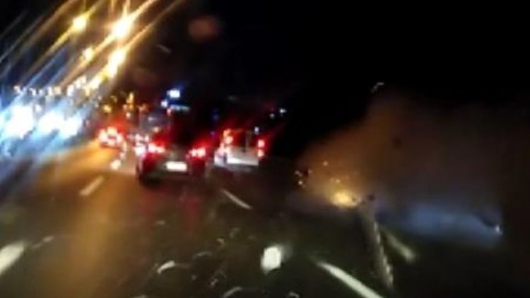 TEM'de 'makas' kazası: 4 yaralı