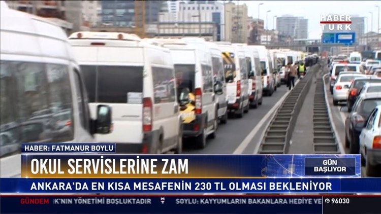 Okul servislerine zam