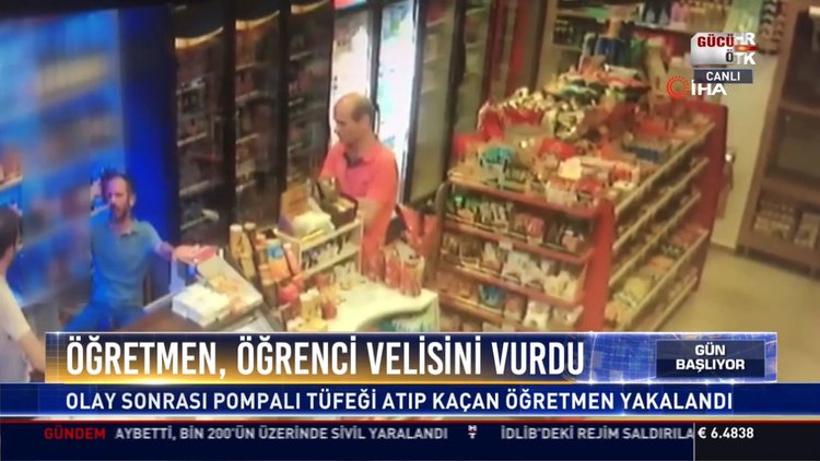 Öğretmen veliyi vurdu
