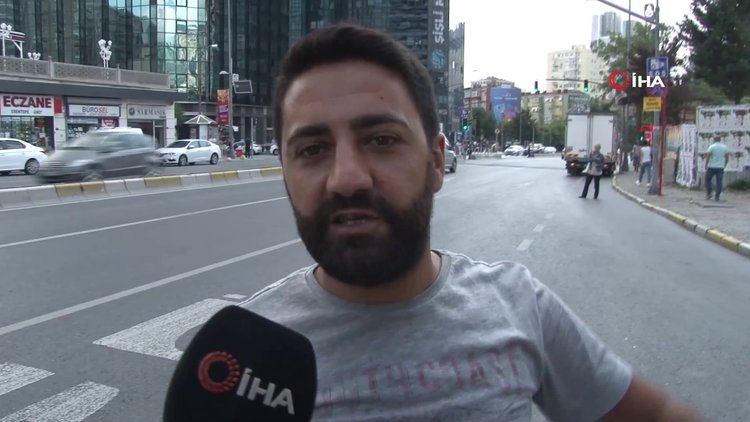 Şişli'de genç kadının ölümden döndüğü kaza kamerada