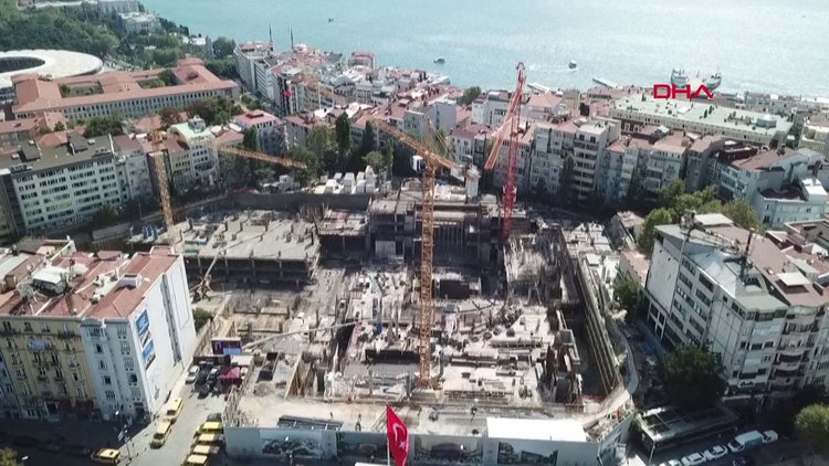 Yeni AKM yükseliyor... Son durum havadan görüntülendi